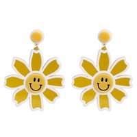Fashion Macarons Sun Flower Earrings Nhjj142204 sku image 3