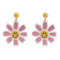 Fashion Macarons Sun Flower Earrings Nhjj142204 sku image 4