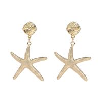 Simple Starfish Earrings Alloy And Alloy Nhjj142222 sku image 1