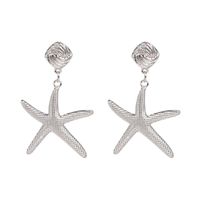 Simple Starfish Earrings Alloy And Alloy Nhjj142222 sku image 2