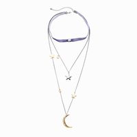 Creative Multilayer Star Moon Necklace Nhqd142410 sku image 1