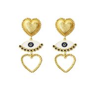 Fashion Imitated Crystal Love Earrings Nhot142456 sku image 1