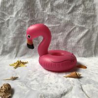 Usine En Stock Approvisionnement Flamingo Noir Et Blanc Cygne Porte-gobelet Gonflable Eau Coaster Boissons Flottant Porte-gobelet main image 5