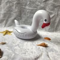 Fashion Inflatable Water Black And White Swan Cup Holder Nhww142495 sku image 1