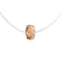 New Brown Cylindrical Zircon Necklace Nhgo142778 main image 1