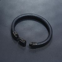 Simple And Versatile Stainless Steel Cowhide Bracelet Nhpk142802 main image 4