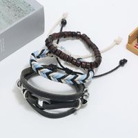 New Vintage Woven Leather Set Bracelet Nhpk142820 main image 3