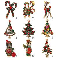 Christmas Tree Santa Brooch Boots Snowman Sleigh Bell Boutonniere Nhdr142841 main image 18