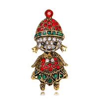 Christmas Tree Santa Brooch Boots Snowman Sleigh Bell Boutonniere Nhdr142841 main image 5