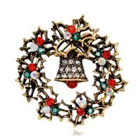 Christmas Tree Santa Brooch Boots Snowman Sleigh Bell Boutonniere Nhdr142841 main image 1