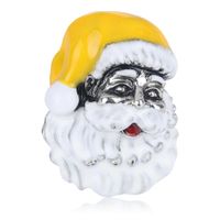 Cute Cartoon Santa Claus Alloy Drop Oil Women Brooch Nhdr142848 main image 2