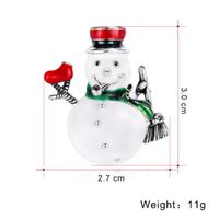 Fashion Simple Snowman Painting Oil Brooch Nhdr142851 main image 3