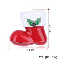 Fashion Alloy Painted Drops Christmas Boots Brooch Nhdr142855 main image 6