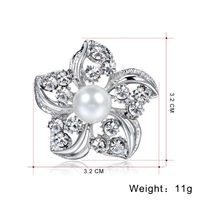 Neue Koreanische Version Der Corsage Mode Legierung Diamant Perlen Blume Kragen Nadel Weibliche Brosche Stift Großhandel Spot main image 5