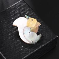 New Animal Shell Mouse Brooch Nhdr142886 main image 5