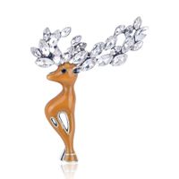 Fashion Christmas Elk Drop Oil Premium Brooch Nhdr142891 main image 1