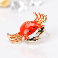Fashion Red Drip Crab Brooch Nhdr142894 main image 6