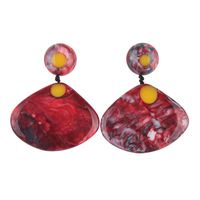 New Geometric Irregular Volcanic Color Acrylic Earrings Nhjq142916 main image 3