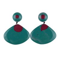 New Geometric Irregular Volcanic Color Acrylic Earrings Nhjq142916 main image 6