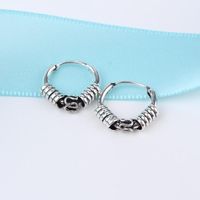 Simple Opening Ancient Alloy Round Earrings Nhgo142920 main image 3