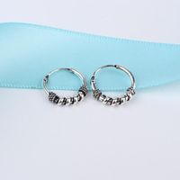 Simple Opening Ancient Alloy Round Earrings Nhgo142920 main image 4