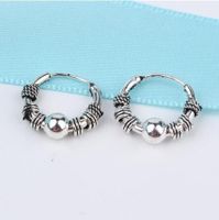 Simple Opening Ancient Alloy Round Earrings Nhgo142920 main image 11