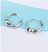 Simple Opening Ancient Alloy Round Earrings Nhgo142920 main image 10