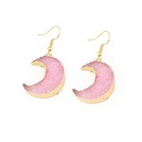 Fashion Natural Stone Moon Earrings Nhgo142926 main image 5