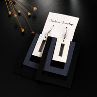 New Rectangular Multilayer Earrings Nhgo142983 main image 4