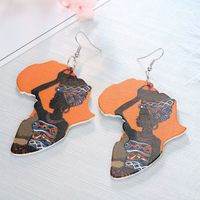 Fashion Color Resin African Map Earrings Nhgo142985 main image 9