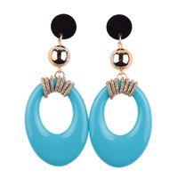 Hot Sale Neue Produkte Exotische Mode Ovale Große Ohrringe Ohrringe Mehrfarbig Optional Großhandel main image 1