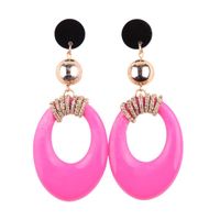 Hot Sale Neue Produkte Exotische Mode Ovale Große Ohrringe Ohrringe Mehrfarbig Optional Großhandel main image 6