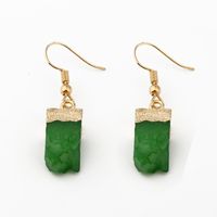 Fashion Natural Stone Square Earrings Nhgo143010 main image 5