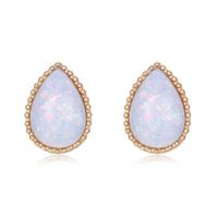 New Alloy Drop-shaped Resin Earrings Nhgo143021 main image 3