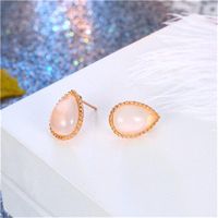 New Alloy Drop-shaped Resin Earrings Nhgo143021 main image 9