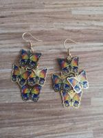 Retro Fashion Ethnic Style Butterfly Iron No Inlaid Earrings main image 4