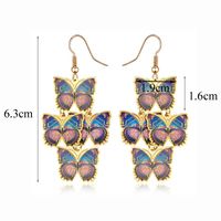 Retro Fashion Ethnic Style Butterfly Iron No Inlaid Earrings main image 6
