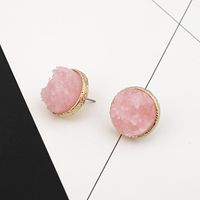 Round Resin Stud Earrings Nhgo143044 main image 8