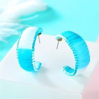 Womens Semicircle Raffia Earrings Nhgo143055 main image 9