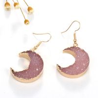 New Resin Moon Hollow Earrings Nhgo143068 main image 5