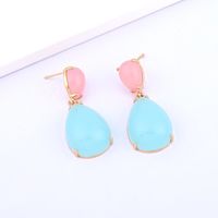 New Water Drop Color Opal Earrings Nhgo143204 main image 3