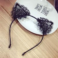 Fashion Cute Lace Cat Ears Headband Nhsm143316 main image 4