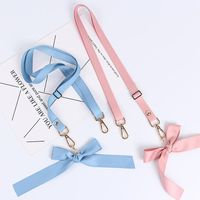 Neue Diagonale Handy Hülle Lanyard Bowknot Persönlichkeit Teleskop Handy Seil Diy Zubehör Tasche Schulter Gurt Frauen main image 3