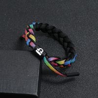 Direkt Verkauf Ab Werk 12 Konstellationen Buntes Löwen Armband Studenten Paar Schnürsenkel Gewebtes Regenbogen-farbwechsel-armband main image 13