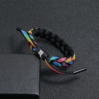 Ventes Directes D'usine Douze Constellation Coloré Petit Lion Bracelet Étudiant Couple Lacet Tissé Arc-en-changement De Couleur Sangle De Transport main image 11