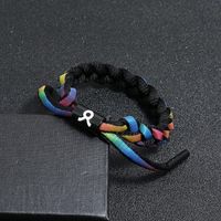 Direkt Verkauf Ab Werk 12 Konstellationen Buntes Löwen Armband Studenten Paar Schnürsenkel Gewebtes Regenbogen-farbwechsel-armband main image 10