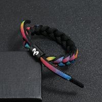 Direkt Verkauf Ab Werk 12 Konstellationen Buntes Löwen Armband Studenten Paar Schnürsenkel Gewebtes Regenbogen-farbwechsel-armband main image 9