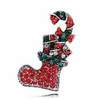 Christmas Tree Santa Brooch Boots Snowman Sleigh Bell Boutonniere Nhdr142841 sku image 36
