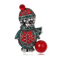 Christmas Tree Santa Brooch Boots Snowman Sleigh Bell Boutonniere Nhdr142841 sku image 30