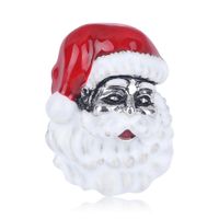 Cute Cartoon Santa Claus Alloy Drop Oil Women Brooch Nhdr142848 sku image 1